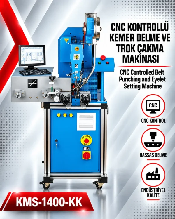 CNC Kontrollü Kemer Drop Çakma Makinası - Kılıçoğlu Makina