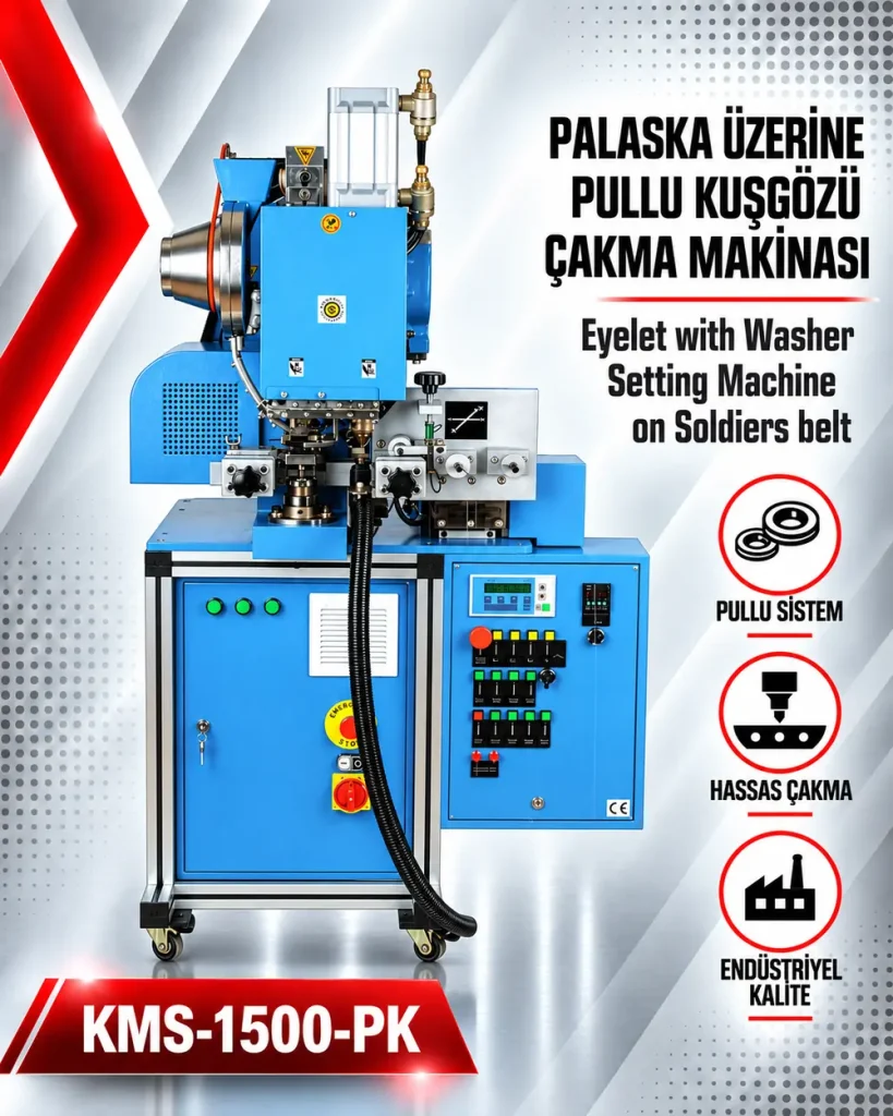 CNC Kontrollü Sürücülü Palaska Kuş Gözü Çakma Makinası - Kılıçoğlu Makina